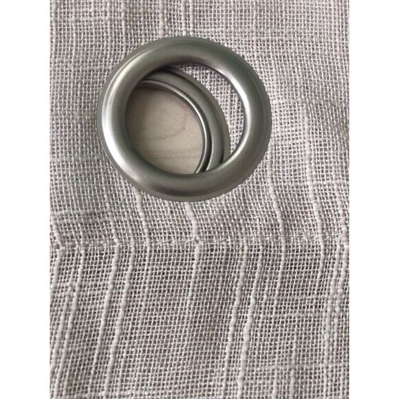 Curtain Grommet  Panel 55” x 94” Textured Semi Sheer Muslin - Picture 2 of 2